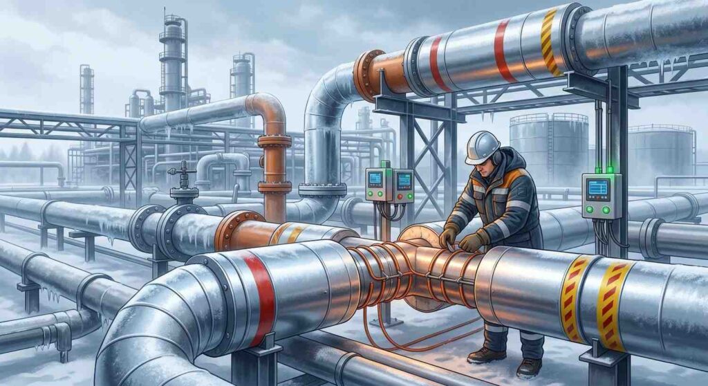 freeze protection for industrial pipelines