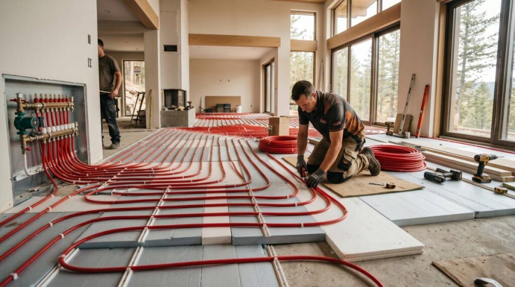 underfloor heating installation