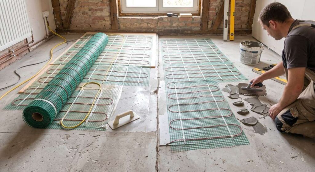 Sticky vs Non-Sticky Underfloor Heating Mats