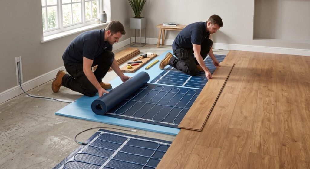 LFM laminated UFH mats